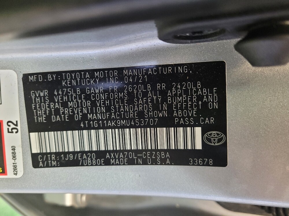 2021 Toyota Camry in Louisville, KY 40258 - 18117713 33