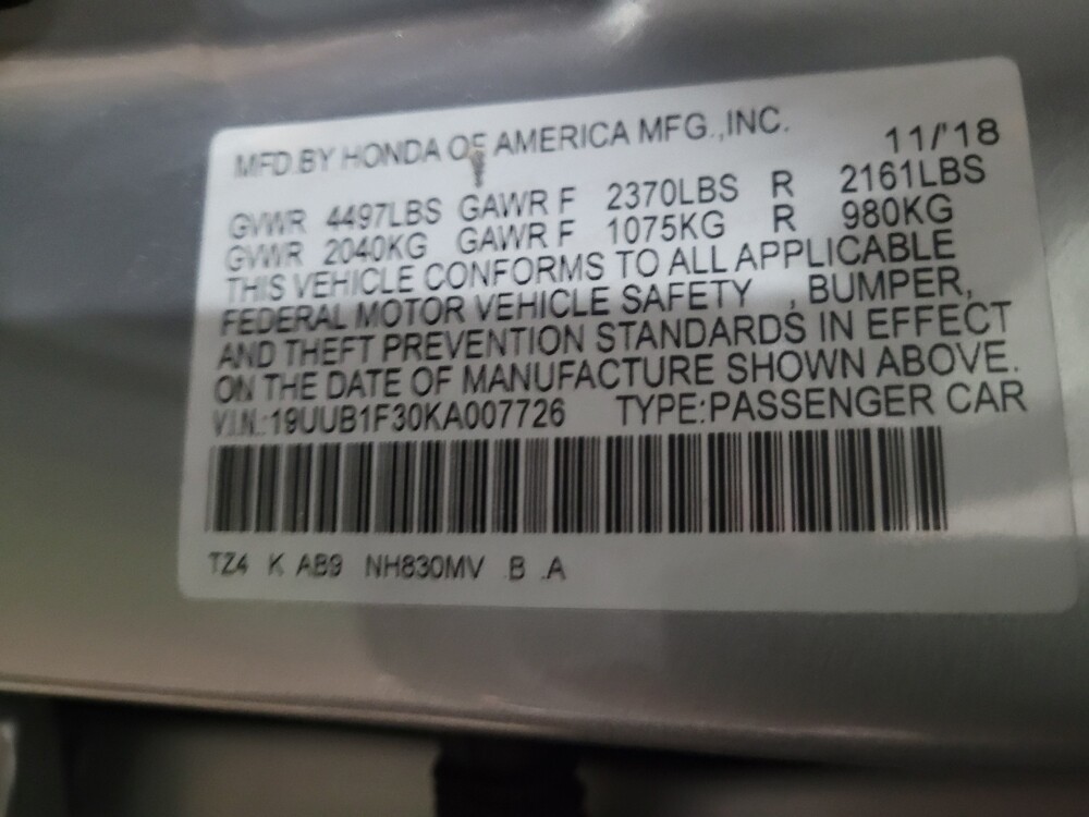 2019 Acura TLX in New Castle, DE 19720 - 18117721 33