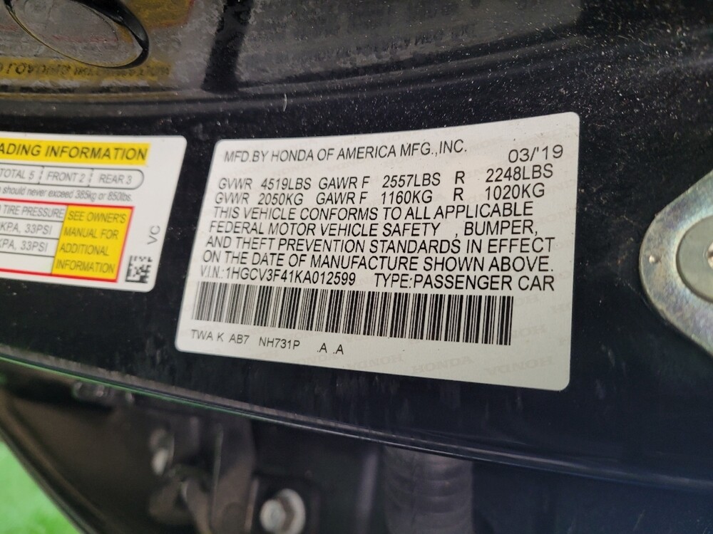 2019 Honda Accord in Louisville, KY 40258 - 18117741 33