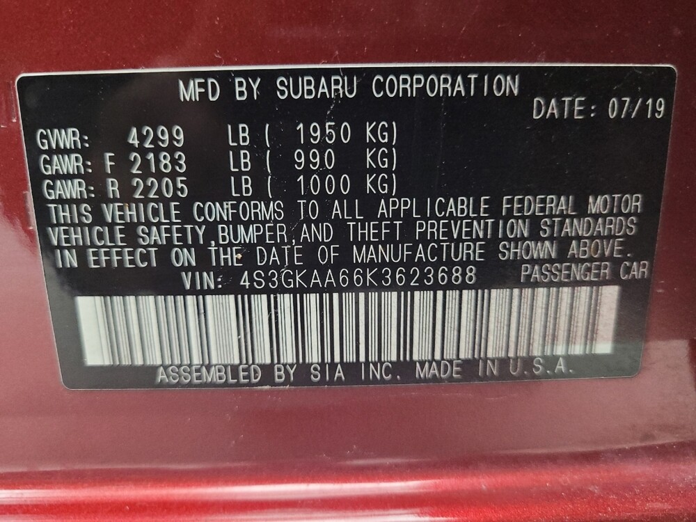 2019 Subaru Impreza in Madison, TN 37115 - 18117810 33