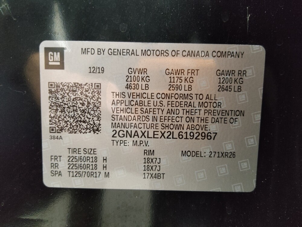 2020 Chevrolet Equinox in Denver, CO 80012 - 18117811 33