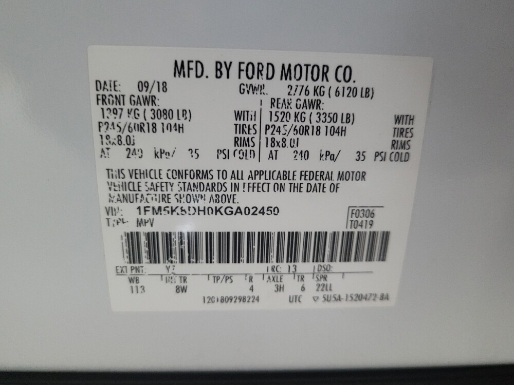 2019 Ford Explorer in Union City, GA 30291 - 18117864 33