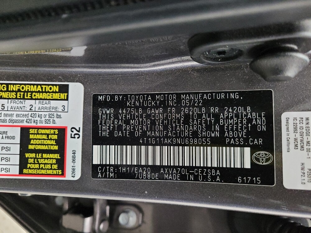 2022 Toyota Camry in Taylor, MI 48180 - 18117936 33