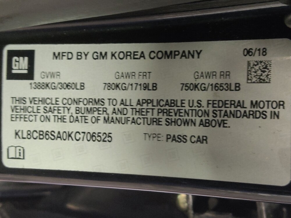 2019 Chevrolet Spark in Houston, TX 77060 - 18118057 33