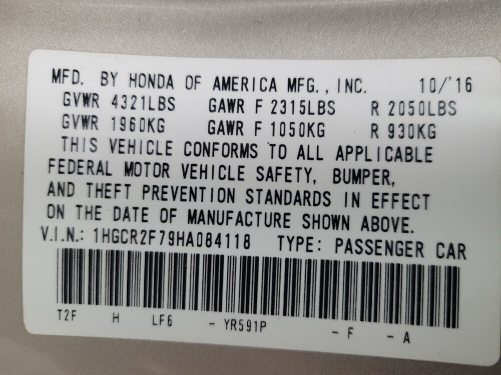 2017 Honda Accord in Madison, TN 37115 - 18118097 33