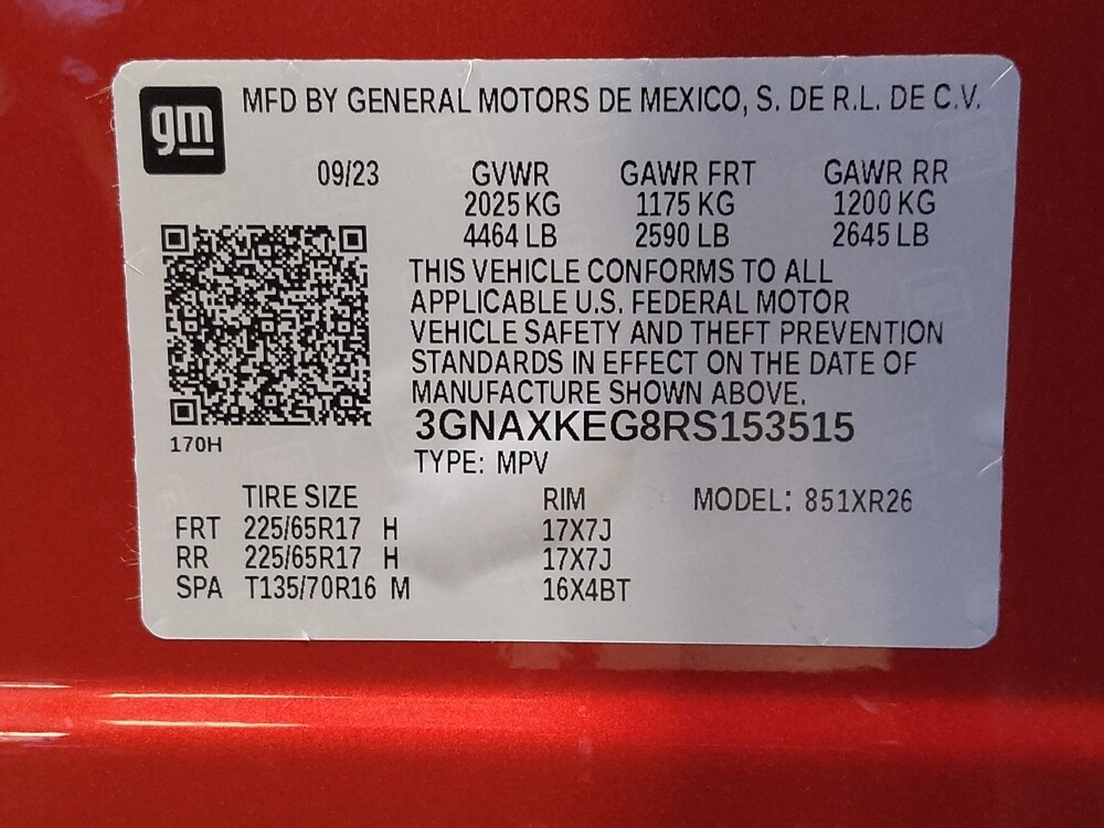 2024 Chevrolet Equinox in West Palm Beach, FL 33409 - 18118281 33