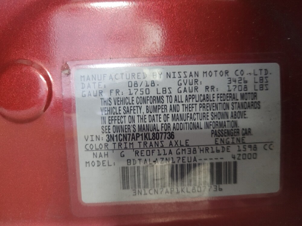 2019 Nissan Versa in Birmingham, AL 35215 - 18118320 33