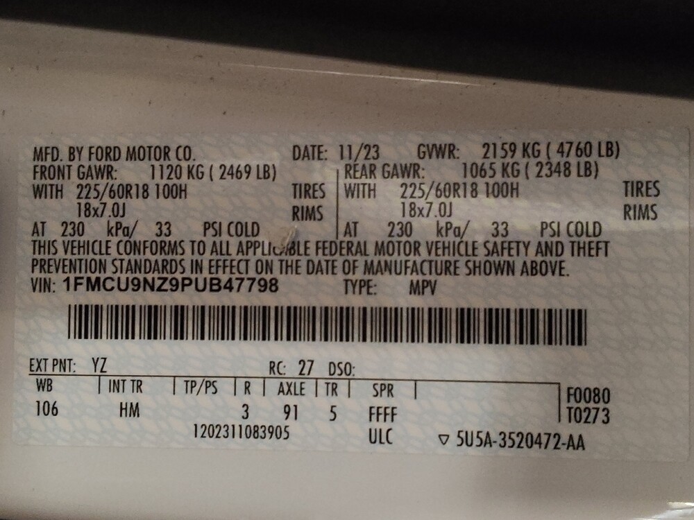 2023 Ford Escape in Kissimmee, FL 34744 - 18118410 33