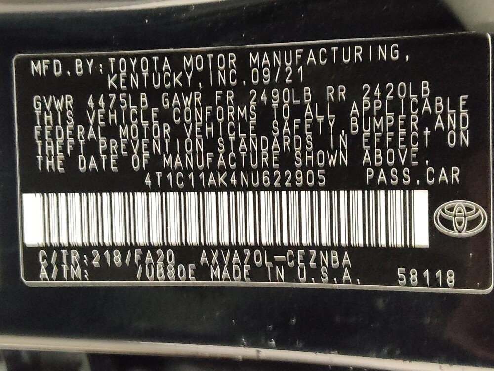 2022 Toyota Camry in Houston, TX 77034 - 18118455 33