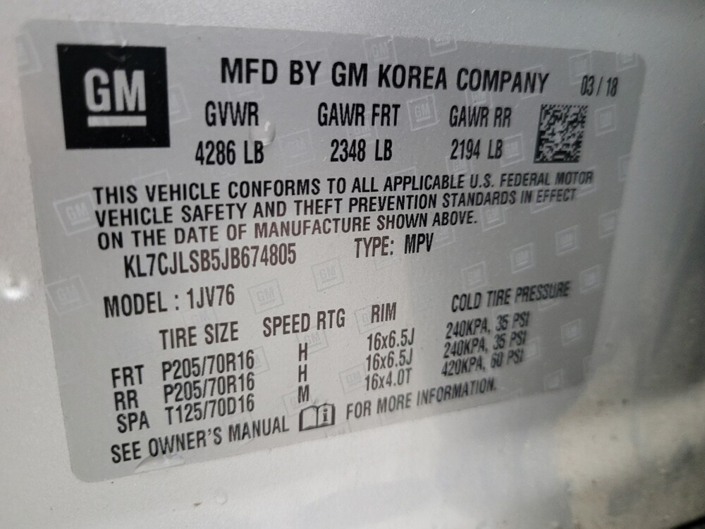 2018 Chevrolet Trax in Madison, TN 37115 - 18118489 33