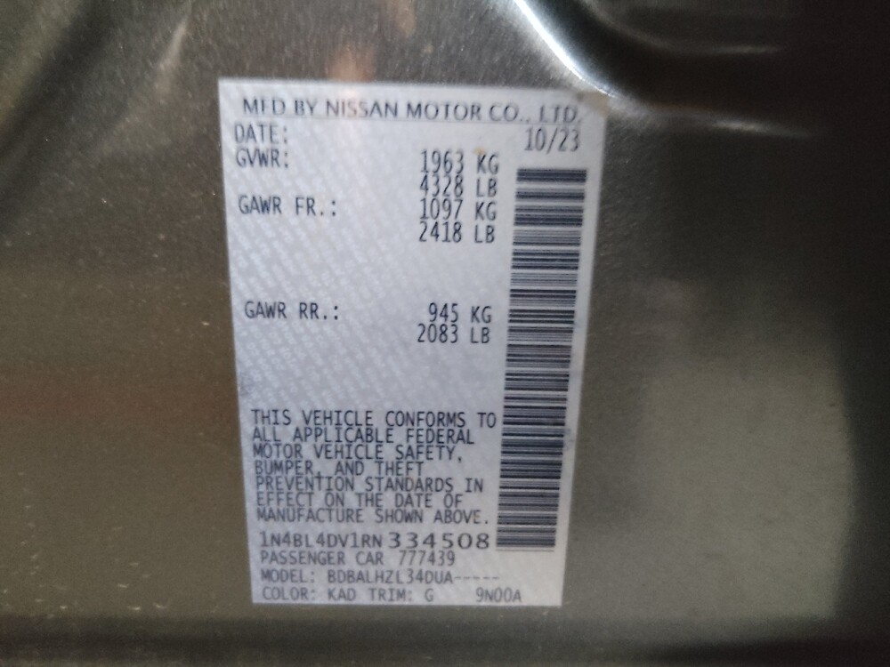 2024 Nissan Altima in Gastonia, NC 28056 - 18118597 33