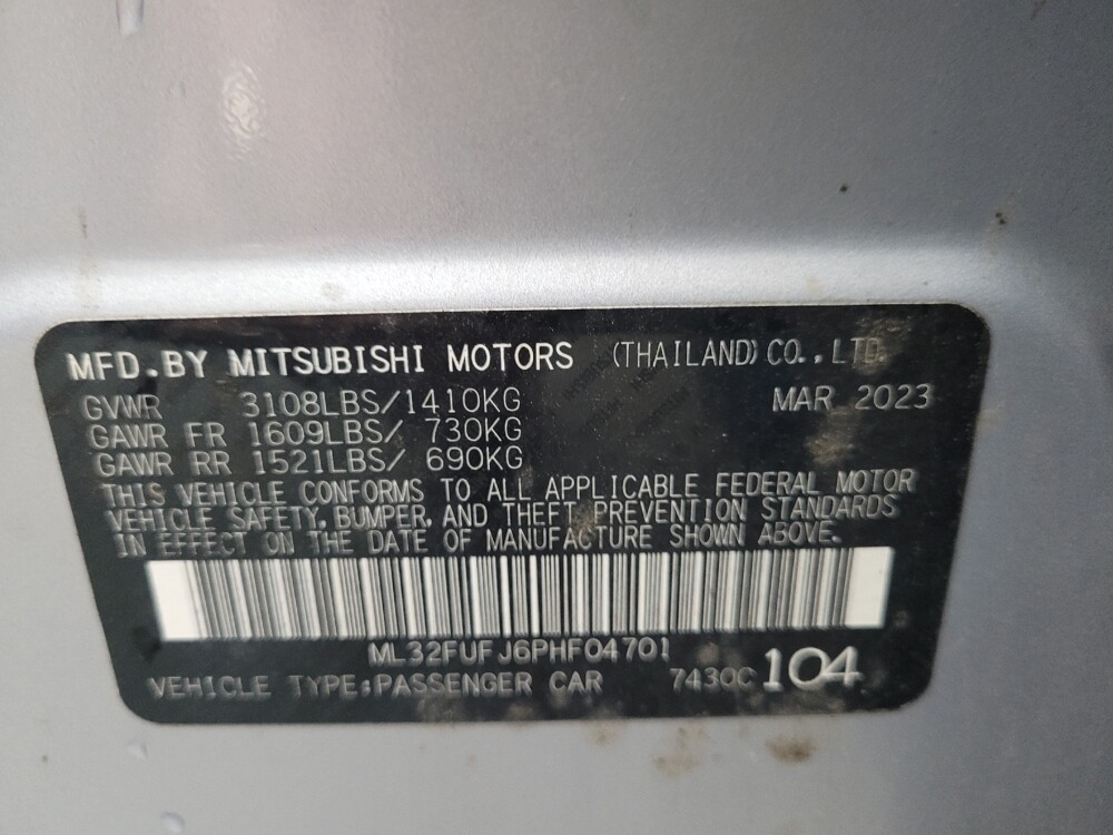 2023 Mitsubishi Mirage G4 in St. Louis, MO 63136 - 18118664 33