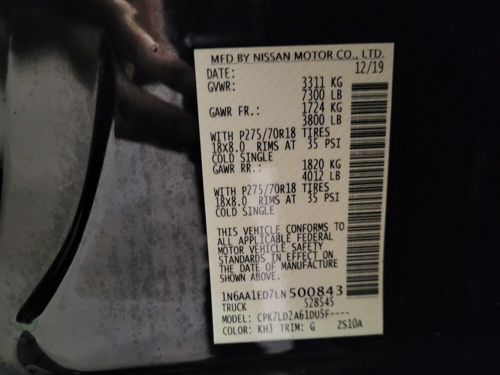 2020 Nissan Titan in New Castle, DE 19720 - 18118688 33