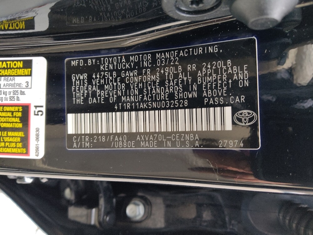 2022 Toyota Camry in Duluth, GA 30096 - 18118795 33