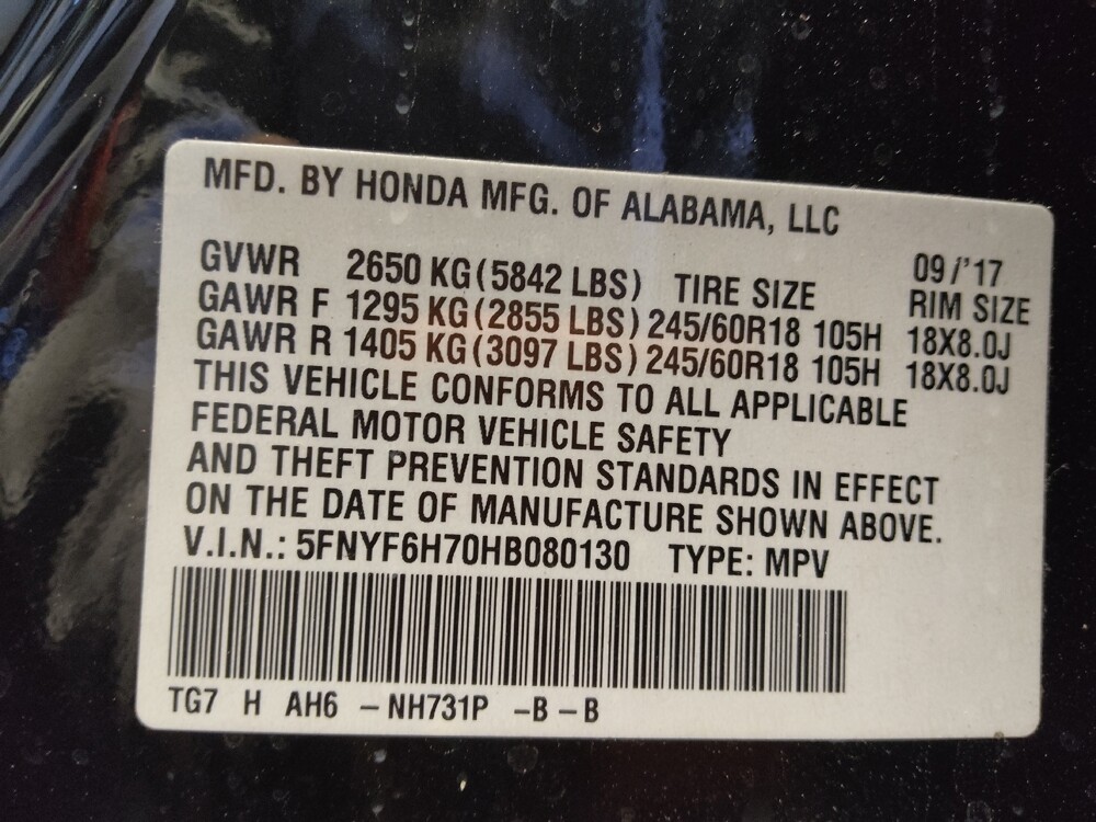 2017 Honda Pilot in Chandler, AZ 85225 - 18118860 33