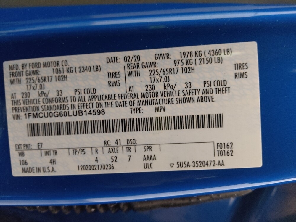 2020 Ford Escape in Lakeland, FL 33815 - 18118879 33