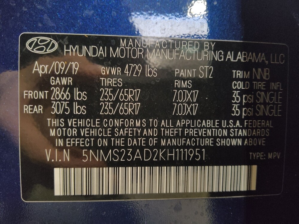 2019 Hyundai Santa Fe in Savannah, GA 31419 - 18118909 33