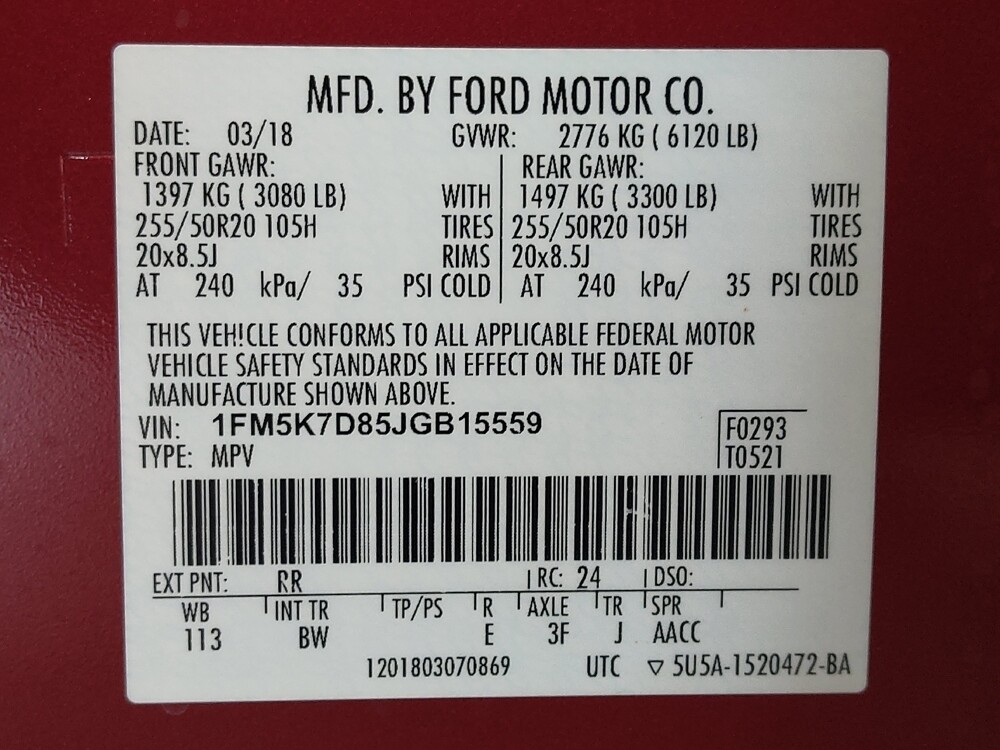 2018 Ford Explorer in Jacksonville, FL 32210 - 18118913 33