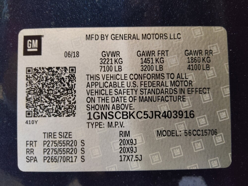 2018 Chevrolet Tahoe in Gainesville, FL 32609 - 18118917 33