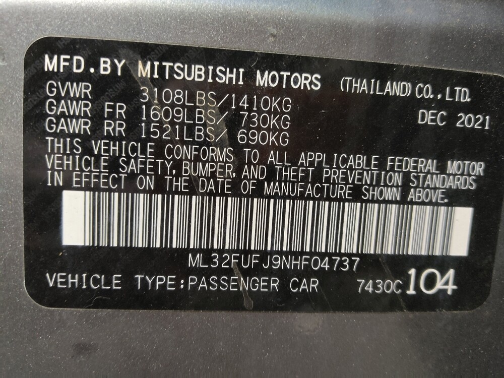 2022 Mitsubishi Mirage G4 in Raleigh, NC 27604 - 18118936 33