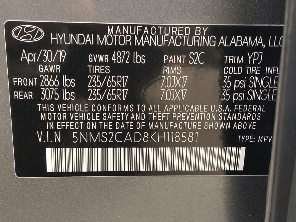 2019 Hyundai Santa Fe in Fairfield, OH 45014 - 18118969 33