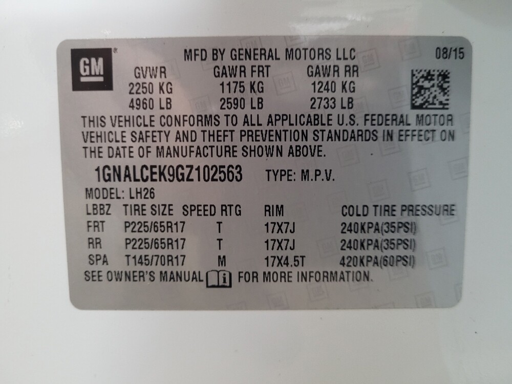 2016 Chevrolet Equinox in Laurel, MD 20724 - 18118996 33