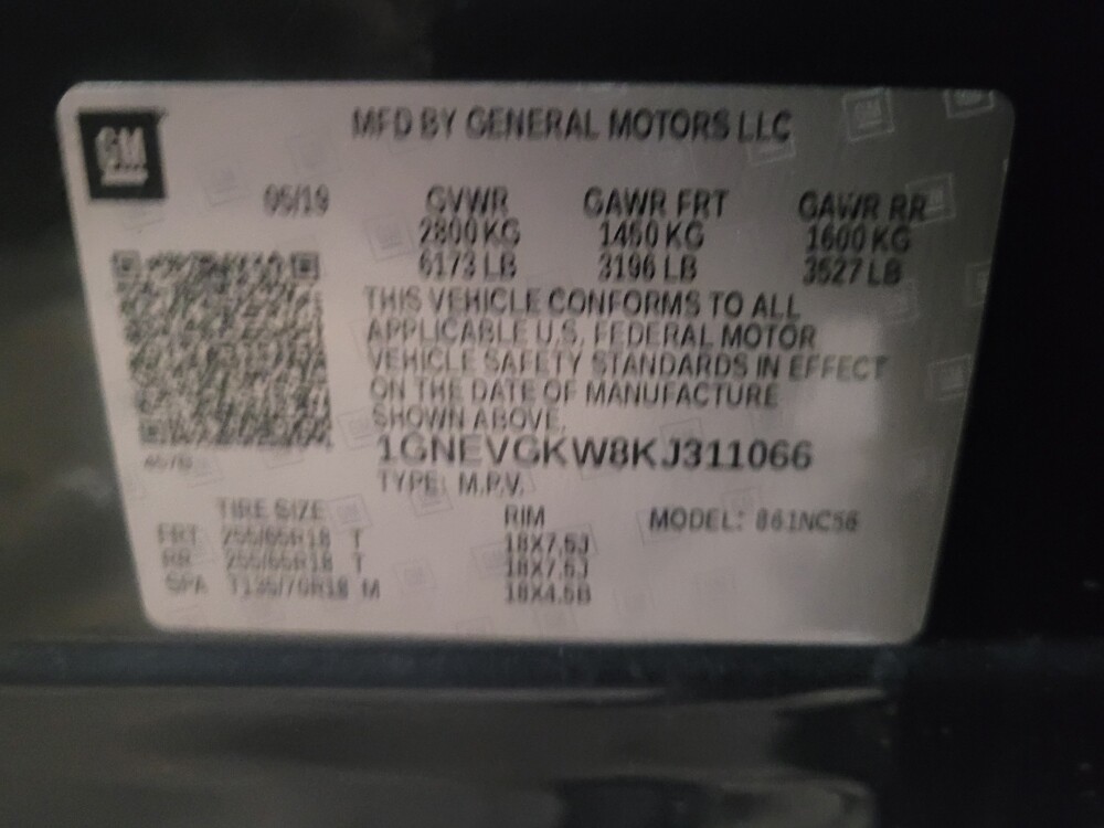 2019 Chevrolet Traverse in Glen Burnie, MD 21061 - 18119019 33