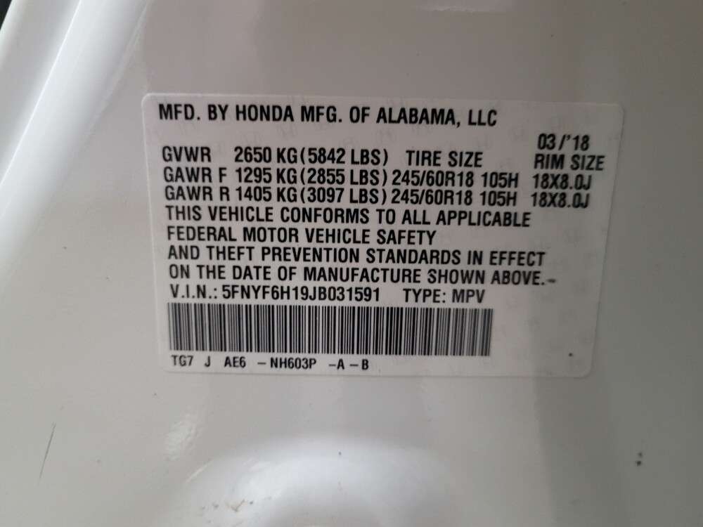 2018 Honda Pilot in Williamstown, NJ 8094 - 18119025 33
