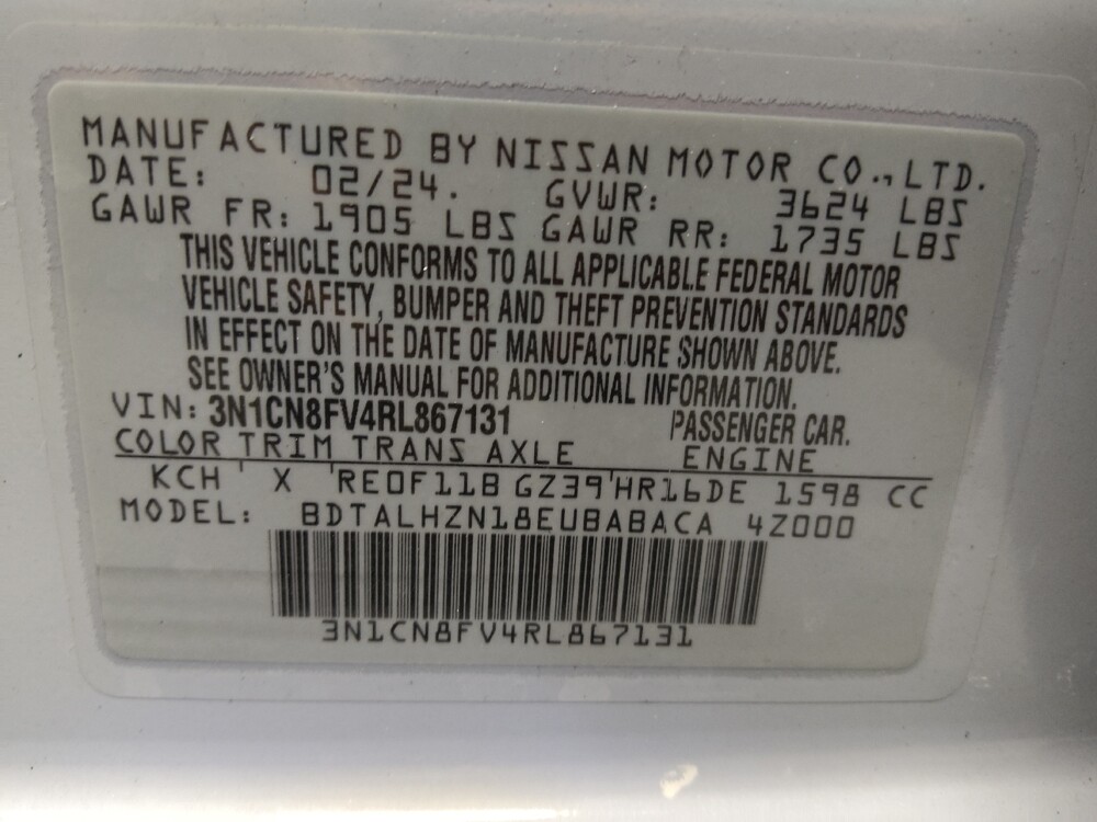 2024 Nissan Versa in Albuquerque, NM 87113 - 18119089 33