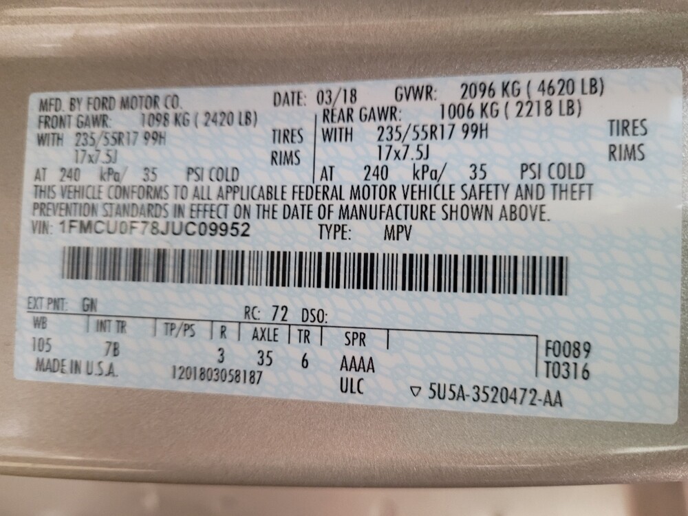 2018 Ford Escape in Downey, CA 90241 - 18119094 33