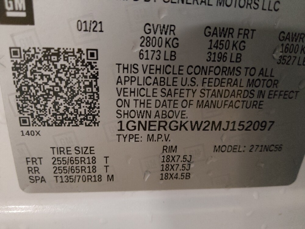 2021 Chevrolet Traverse in Union City, GA 30291 - 18119132 33