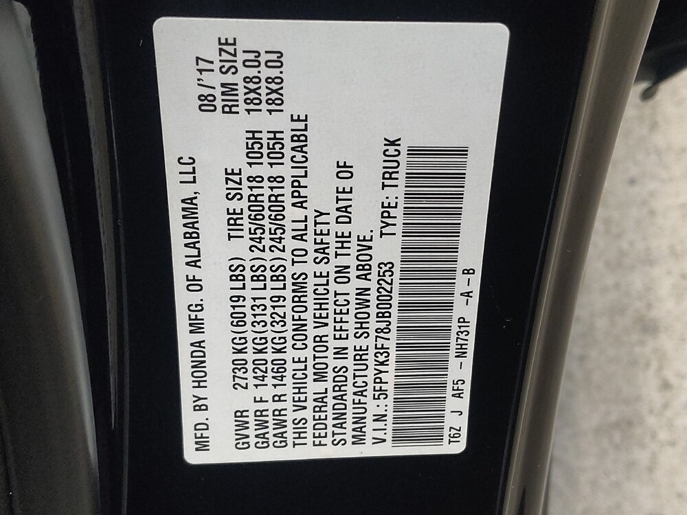 2018 Honda Ridgeline in Fairfield, OH 45014 - 18119172 33