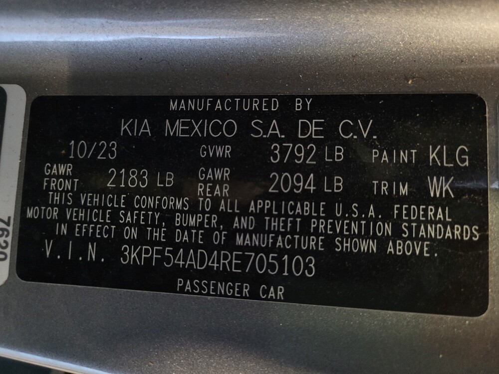 2024 Kia Forte in Jacksonville, FL 32210 - 18119179 33