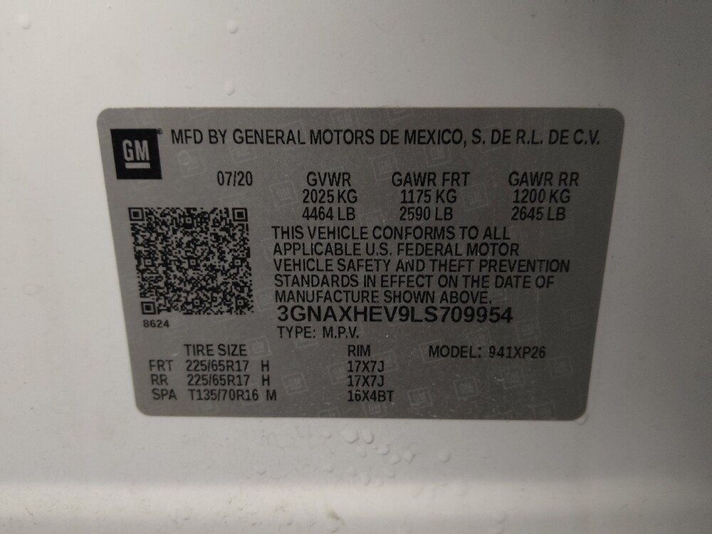 2020 Chevrolet Equinox in Conway, SC 29526 - 18119188 33