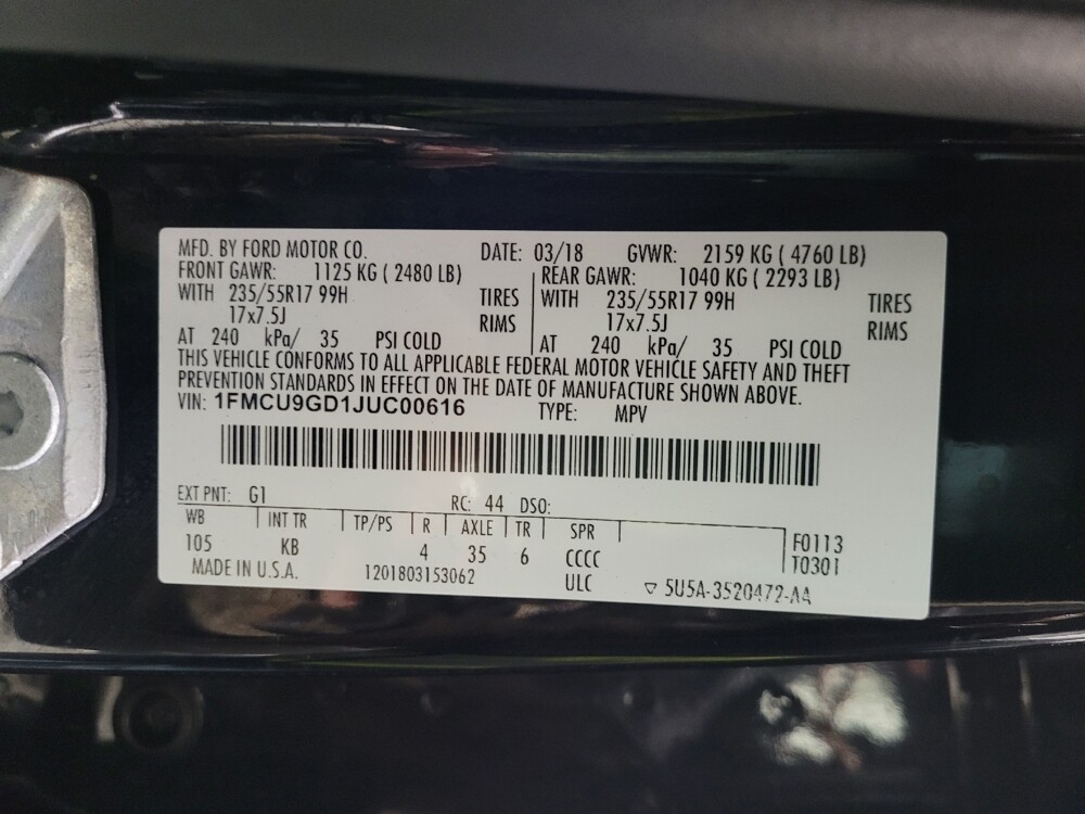 2018 Ford Escape in Langhorne, PA 19047 - 18119200 33