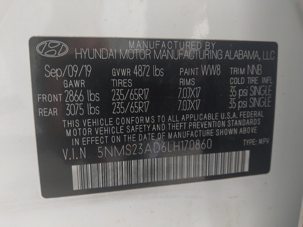 2020 Hyundai Santa Fe in Duluth, GA 30096 - 18119202 33
