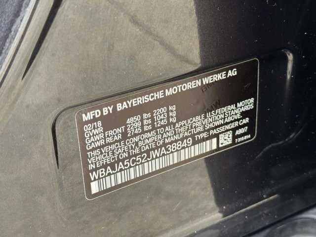 2018 BMW 530i in Winchester, VA 22602 - 18119267 58