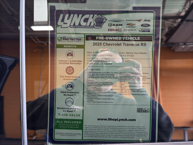 2025 Chevrolet Traverse in Burlington, WI 53105 - 18119272 47