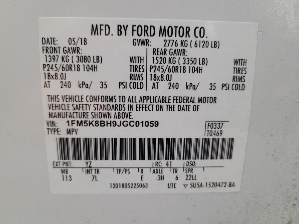 2018 Ford Explorer in Downey, CA 90241 - 18119309 33