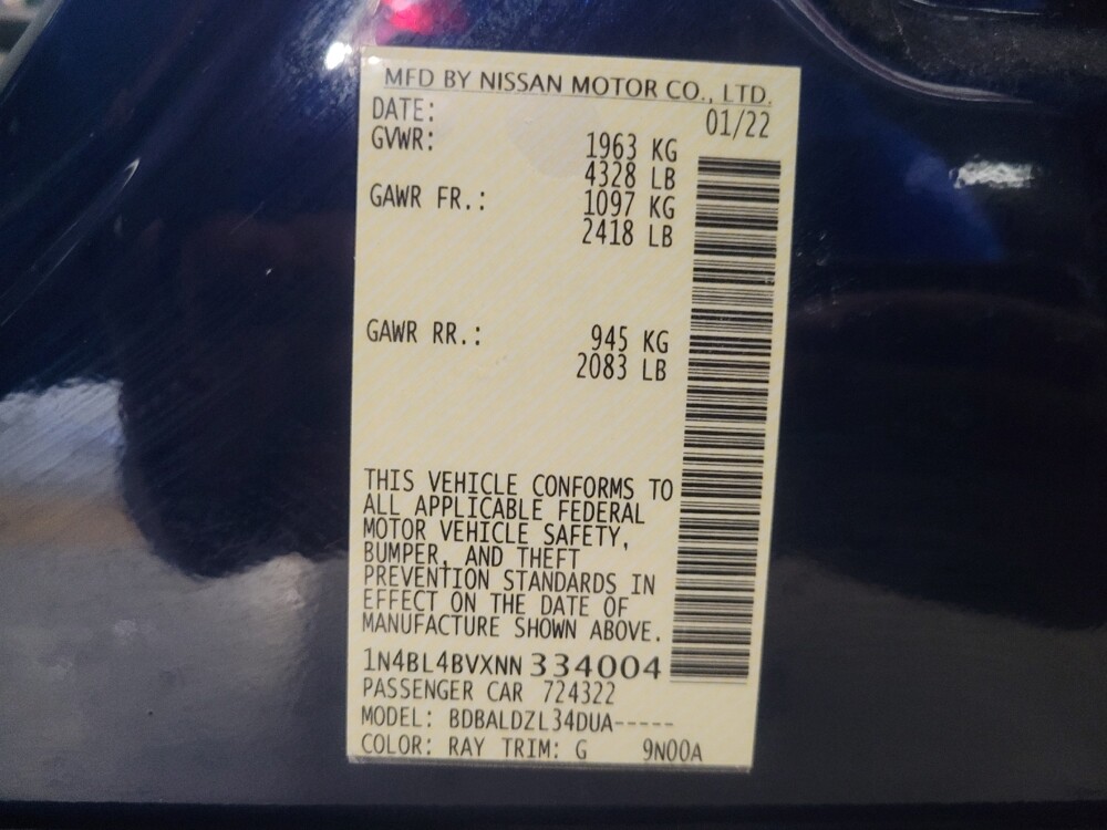 2022 Nissan Altima in Augusta, GA 30907 - 18119330 33