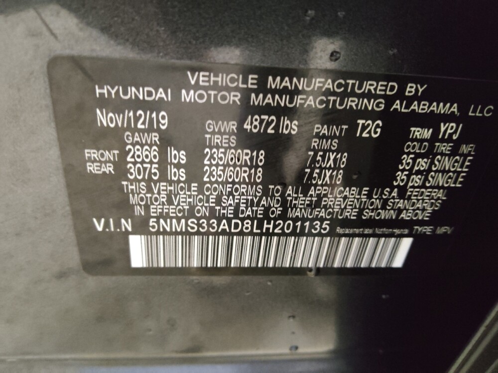 2020 Hyundai Santa Fe in Augusta, GA 30907 - 18119337 33