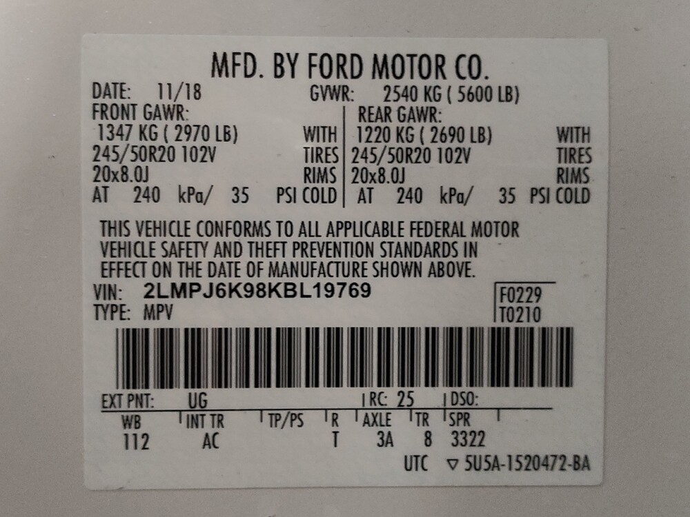 2019 Lincoln Nautilus in West Palm Beach, FL 33409 - 18119340 33