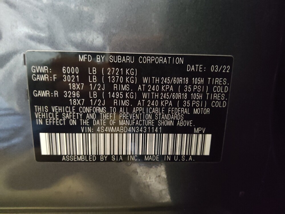 2022 Subaru Ascent in Oklahoma City, OK 73139 - 18119375 33