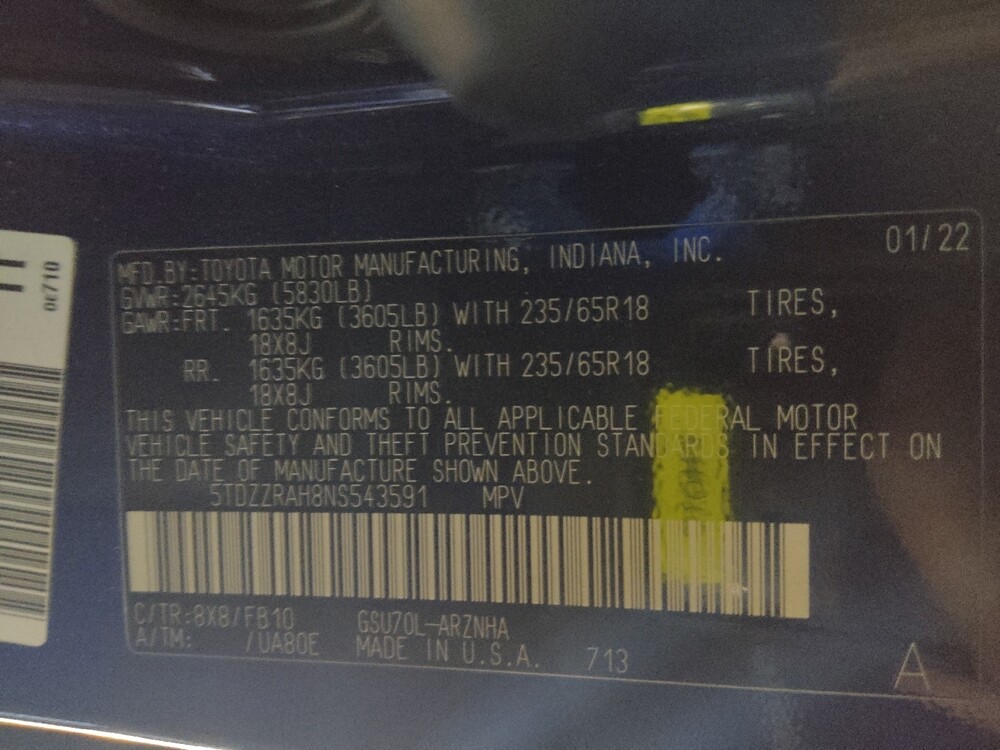 2022 Toyota Highlander in Tallahassee, FL 32304 - 18119395 33