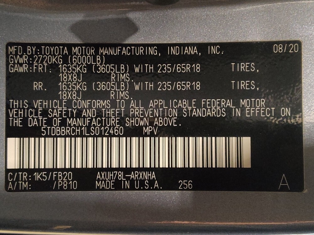 2020 Toyota Highlander in Jacksonville, FL 32210 - 18119424 33