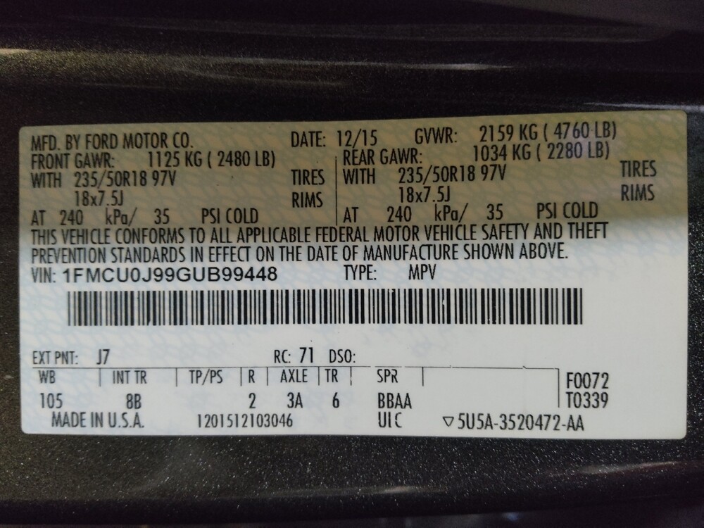 2016 Ford Escape in Ocala, FL 34471 - 18119428 33