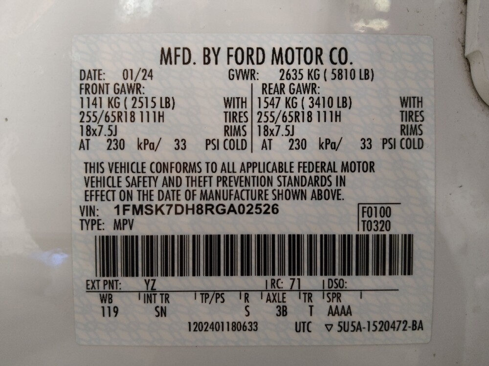 2024 Ford Explorer in Pensacola, FL 32505 - 18119435 33