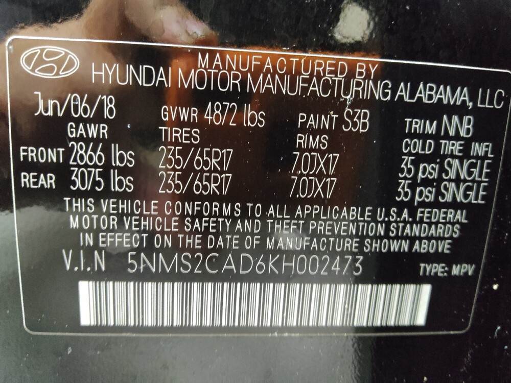 2019 Hyundai Santa Fe in Conway, SC 29526 - 18119475 33