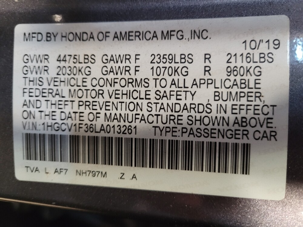 2020 Honda Accord in Greenville, NC 27834 - 18119476 33