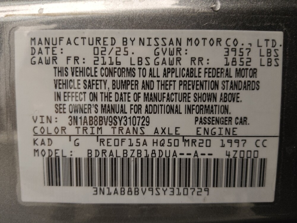 2025 Nissan Sentra in Temple, TX 76502 - 18119507 33